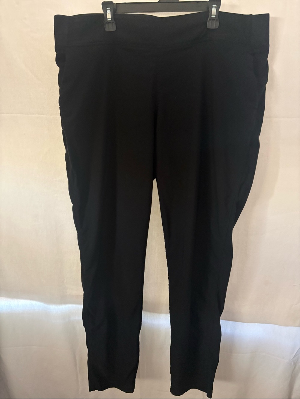 32 Degrees Black Pull-On Ponte Track Pants